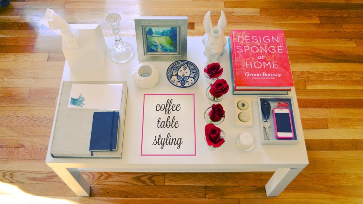 coffee table styling