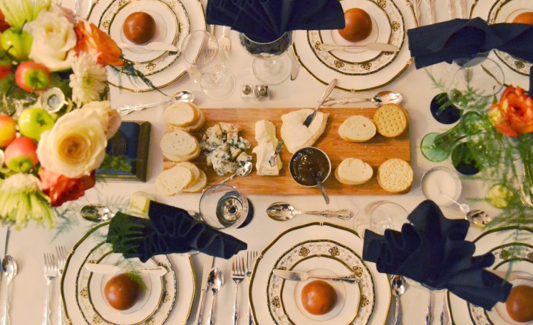 Downtown Abbey dinner table
