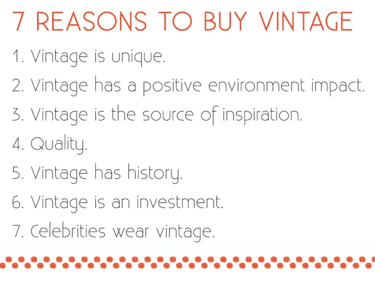 why buy vintage?