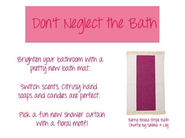 brighten the bathroom