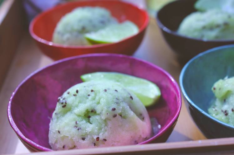 kiwi lime sorbet