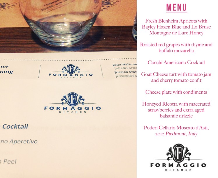 Formaggio Kitchen class