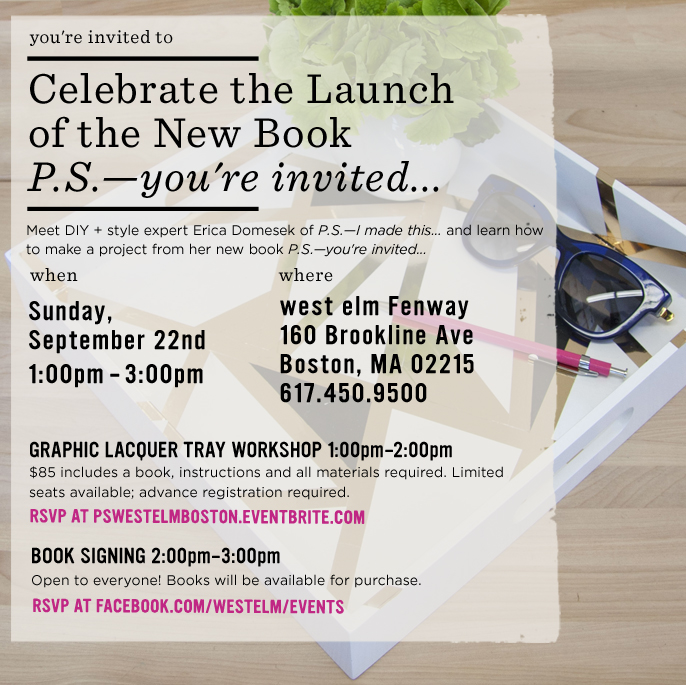 PS I Made This West Elm event