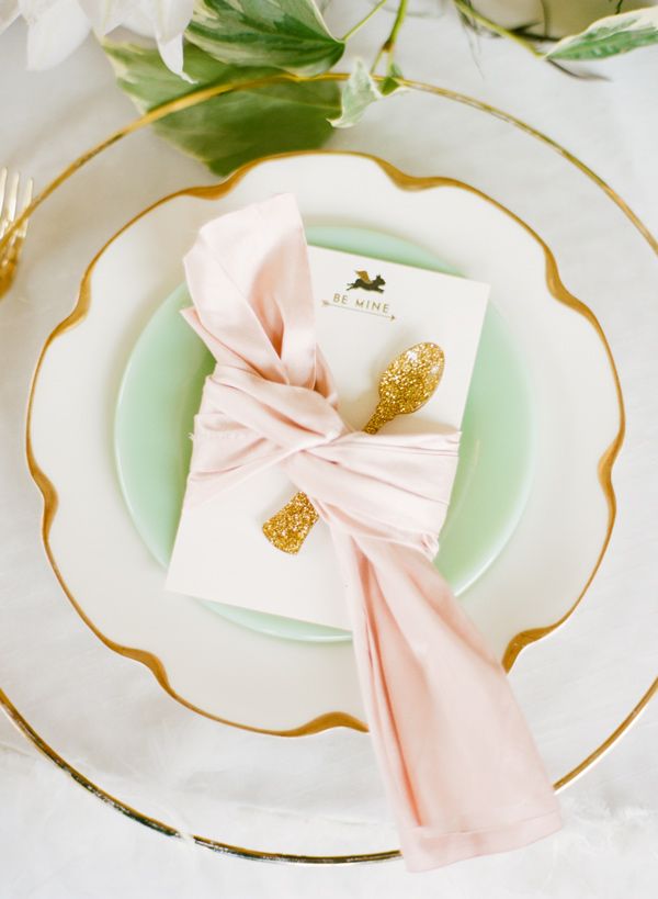 jade and pink setting