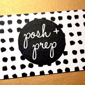 posh and prep business card