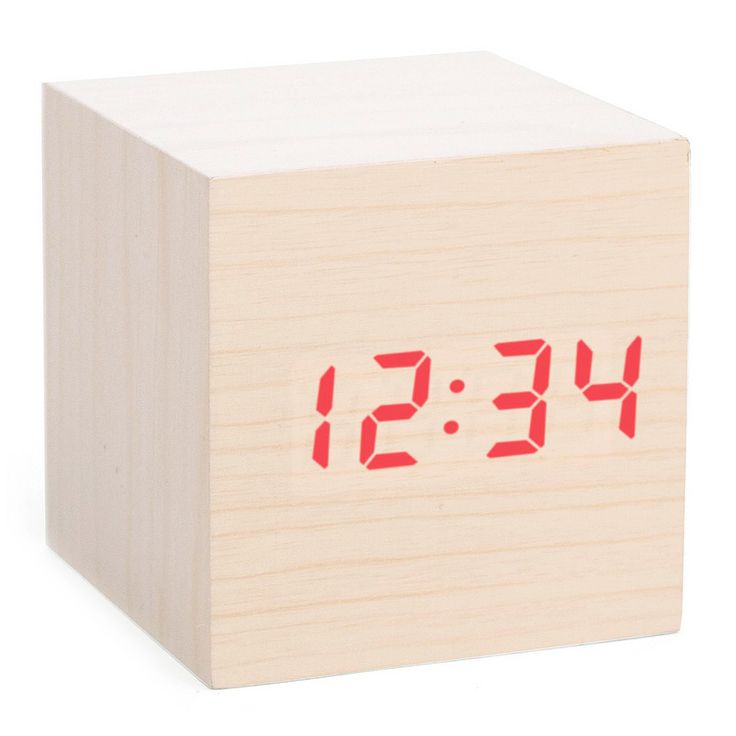 cube LED alarm clock