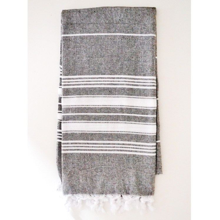 Turkish towel in gray