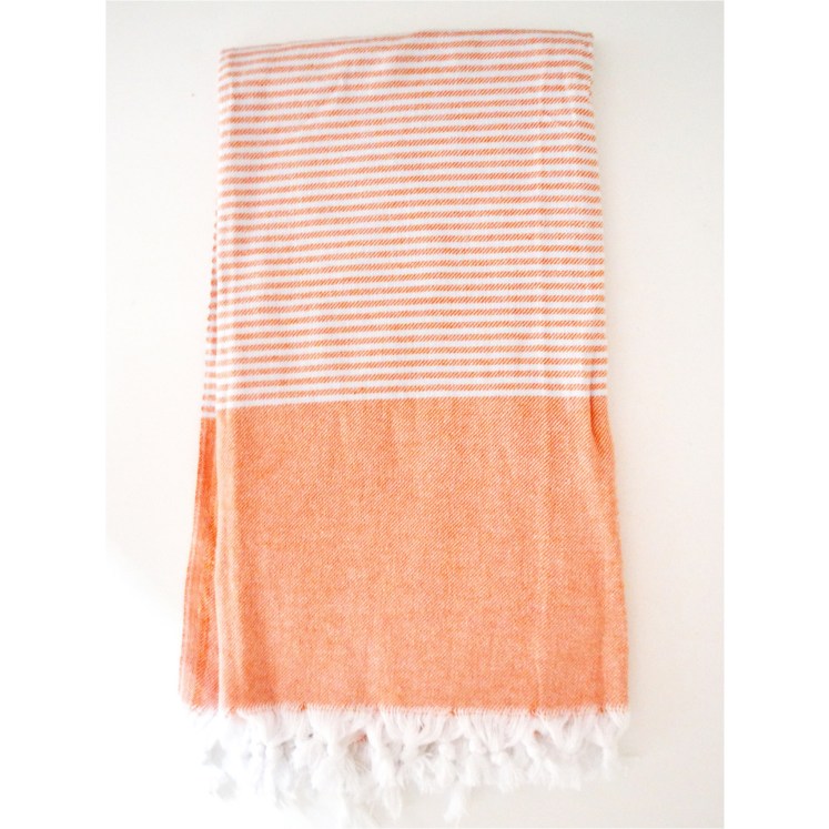 Turkish towel in orange