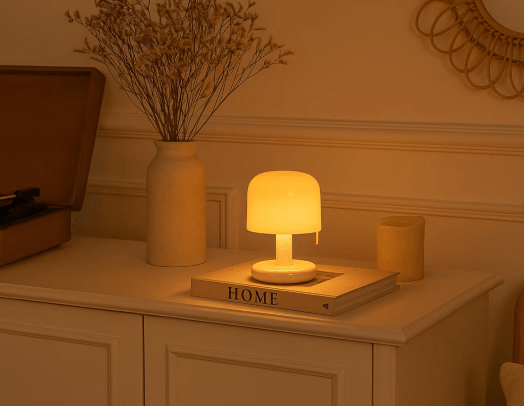 Mushroom sunset bedroom lamp